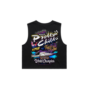 Problem Child Top Fuel Hydro Ladies Crop Tank